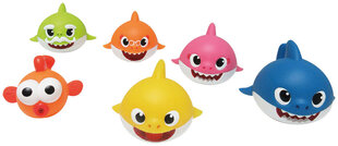 Baby Shark kummifiguuride komplekt 6 tükki hind ja info | Imikute mänguasjad | kaup24.ee