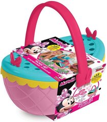 IMC Toys Minnie Mouse piknikukorvi komplekt koos tarvikutega цена и информация | Drewniana Wieża Piramida Kura Nakładanie Kolorowych Kwadratów LD-15 15276 | kaup24.ee