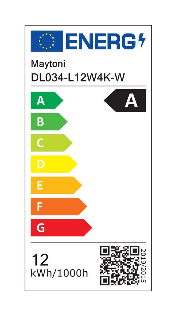 Lamp Maytoni Tehniline allvalgusti Zoom DL034-L12W4K-W Valge hind ja info | Süvistatavad ja LED valgustid | kaup24.ee