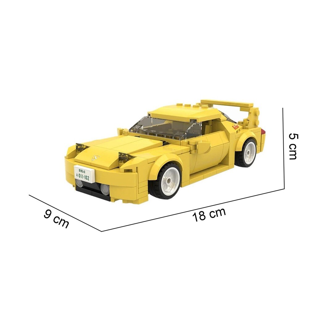 Cada võistlusauto Mazda FD35 RX-7 278 tk C55013W hind ja info | Klotsid ja konstruktorid | kaup24.ee