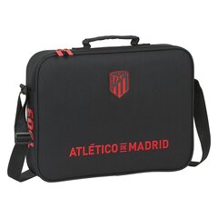 Kooli ranits Atlético Madrid Must (38 x 28 x 6 cm) hind ja info | Sülearvutikotid | kaup24.ee