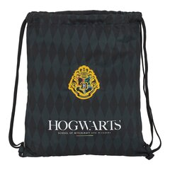 Сумка-рюкзак на веревках Hogwarts Harry Potter M196 Чёрный Серый цена и информация | Школьные рюкзаки, спортивные сумки | kaup24.ee