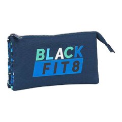 Тройной пенал BlackFit8 Logos retro, тёмно-синий  цена и информация | Пеналы | kaup24.ee