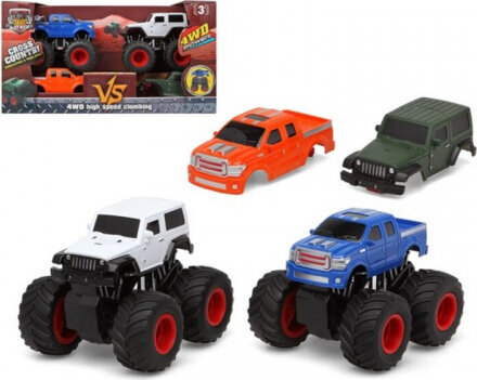 Bigbuy Fun Set of cars Cross County 360 110004 (2 pcs) цена и информация | Poiste mänguasjad | kaup24.ee