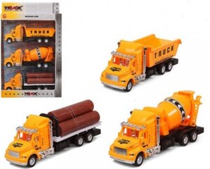 Bigbuy Fun Set of cars Truck public works Yellow 119305 (3 Uds) цена и информация | Игрушки для мальчиков | kaup24.ee