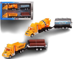 Bigbuy Fun Set of cars Truck public works Yellow 119251 (2 Uds) цена и информация | Игрушки для мальчиков | kaup24.ee