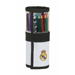 Пенал Real Madrid C.F. 20/21 Чёрный Белый (27 Предметы) (7 x 20 x 7 cm) цена и информация | Пеналы | kaup24.ee