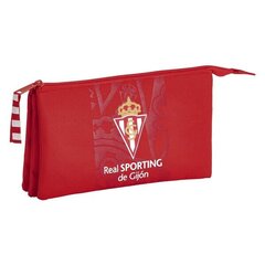 Несессер Real Sporting de Gijón, красный цена и информация | Пеналы | kaup24.ee