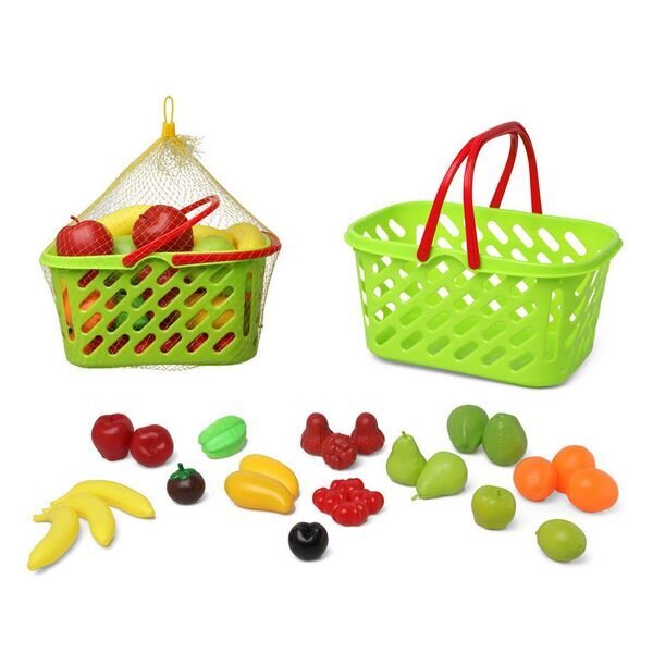 Korv puuviljadega Roheline (27 Pcs) цена и информация | Tüdrukute mänguasjad | kaup24.ee