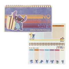 Nädala Planeerija Disney Stitch Paber (35 x 16,7 x 1 cm) hind ja info | Disney Lapsed ja imikud | kaup24.ee