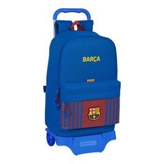 Ratastega koolikott F.C. Barcelona (31 x 47 x 15 cm) hind ja info | Koolikotid, sussikotid | kaup24.ee