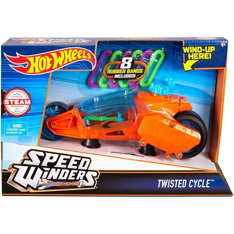 Võidusõiduauto Hot Wheels® Speed Winders™ Twisted Cycle™, DPB68 цена и информация | Poiste mänguasjad | kaup24.ee