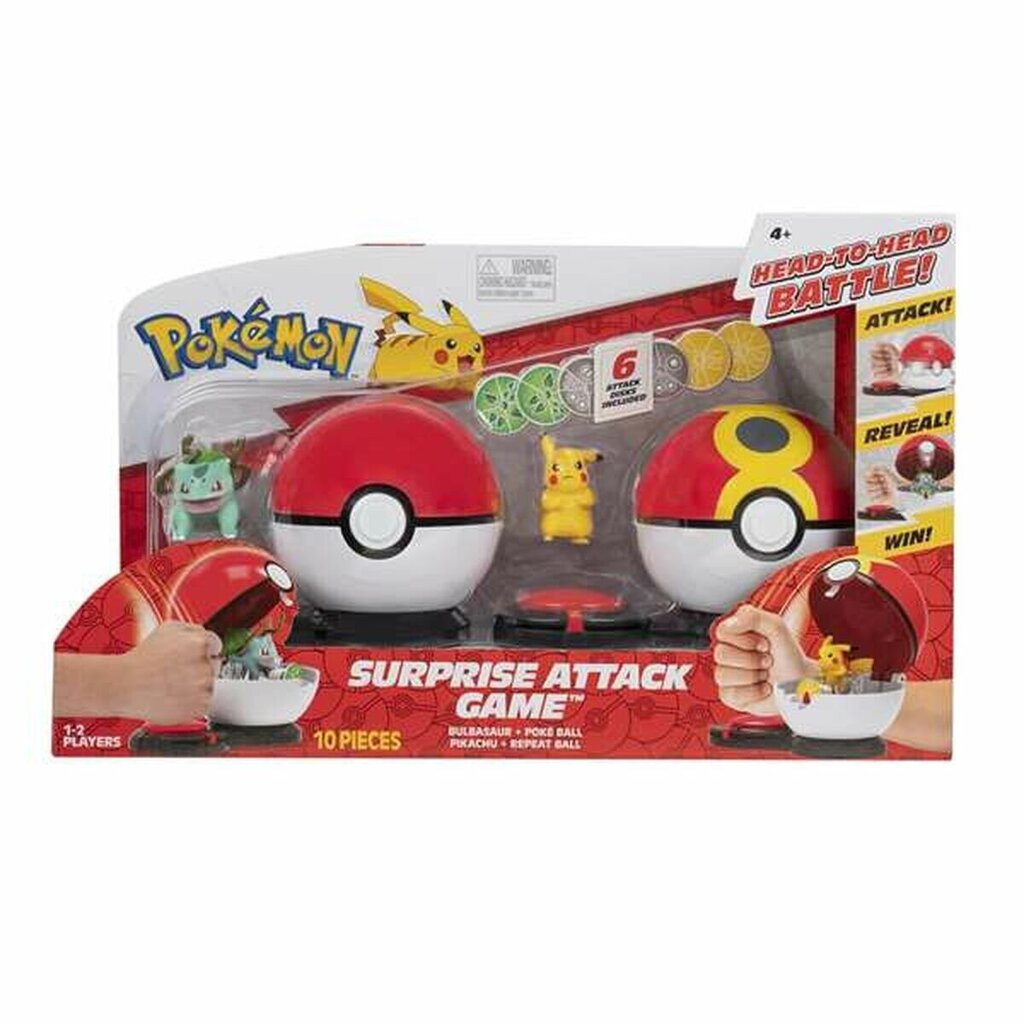 Playset Pokémon Surprise Attack Game 10 Tükid, osad hind ja info | Arendavad mänguasjad | kaup24.ee