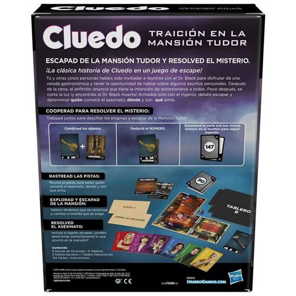 Lauamäng Hasbro Cluedo - Treason in the Tudor's mansion (ES) hind ja info | Lauamängud ja mõistatused | kaup24.ee