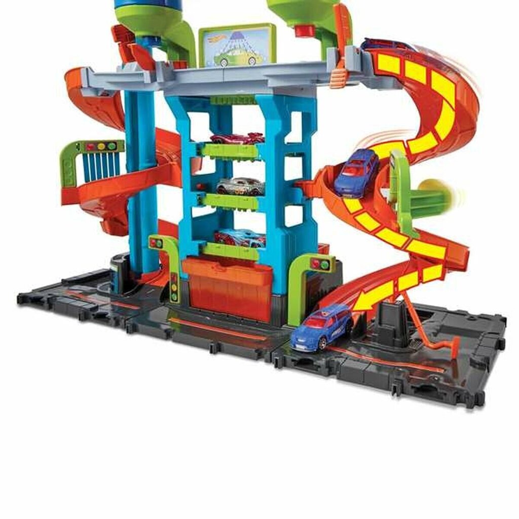 Tegevuskeskus Hot Wheels Mega Tower Carwash 41,55 x 51,77 cm hind ja info | Poiste mänguasjad | kaup24.ee