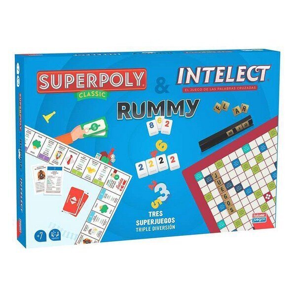 Komplekt Falomir Superpoly, Intelect &amp; Rummy hind ja info | Lauamängud ja mõistatused | kaup24.ee