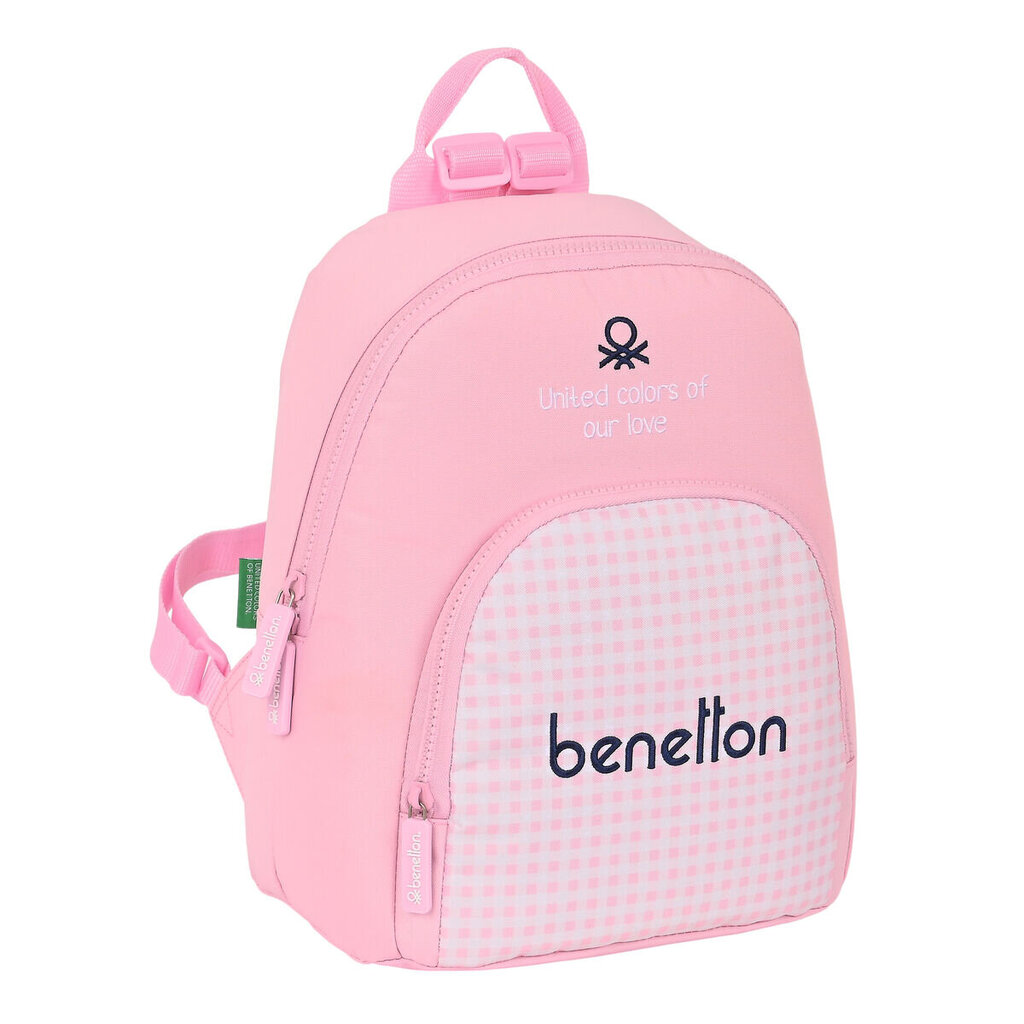 Laste seljakott Benetton Vichy Mini Roosa (25 x 30 x 13 cm) hind ja info | Koolikotid, sussikotid | kaup24.ee