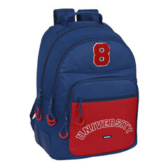 Школьный рюкзак Safta University, красный - тёмно-синий (32 x 42 x 15 см) цена и информация | Школьные рюкзаки, спортивные сумки | kaup24.ee
