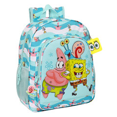 Kooliseljakott Spongebob Stay positive Sinine Valge (32 x 38 x 12 cm) hind ja info | Koolikotid, sussikotid | kaup24.ee