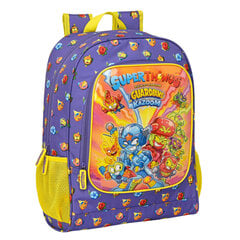 Школьный рюкзак SuperThings Guardians of Kazoom, фиолетовый / жёлтый (32 x 42 x 14 см) цена и информация | Школьные рюкзаки, спортивные сумки | kaup24.ee