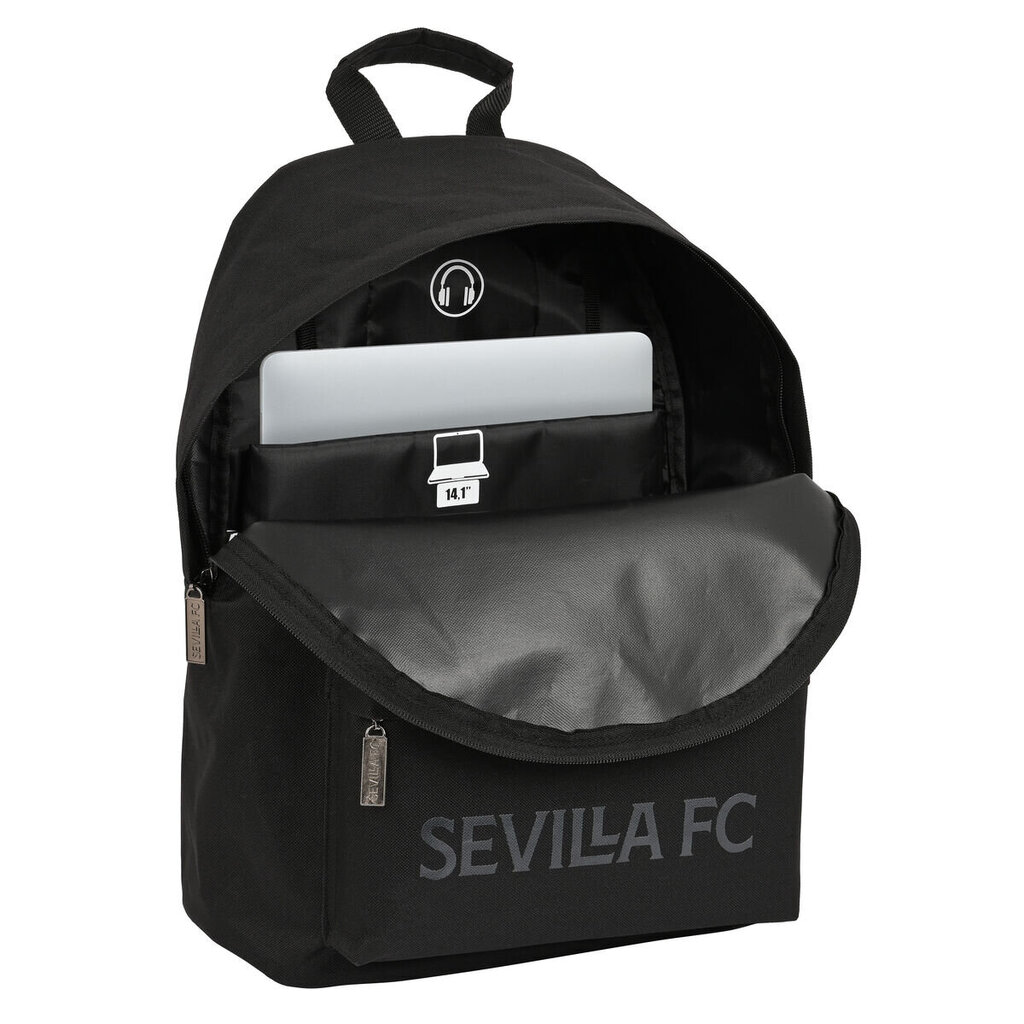 Sülearvuti Seljakott Sevilla Fútbol Club Teen Must (31 x 41 x 16 cm) цена и информация | Koolikotid, sussikotid | kaup24.ee