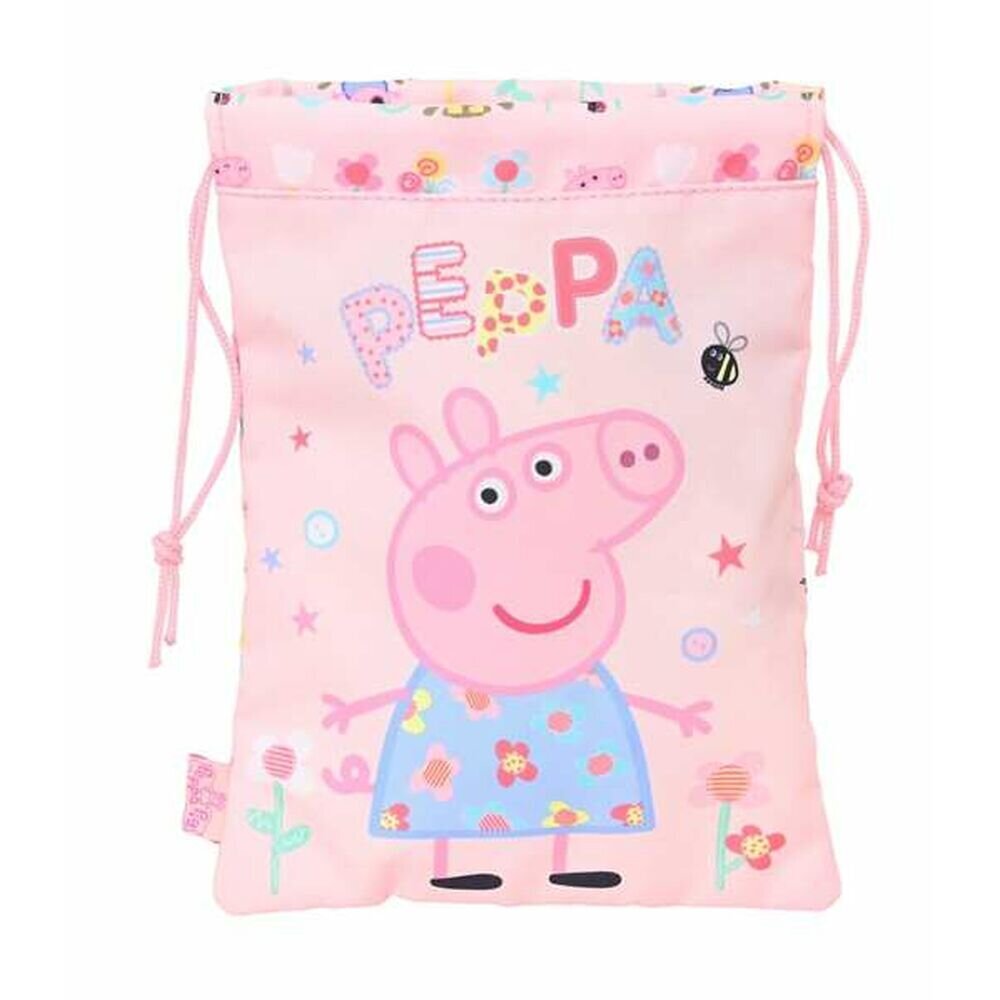 Lõunasöögikarp Peppa Pig Having Fun Kott (20 x 25 cm) hind ja info | Koolikotid, sussikotid | kaup24.ee