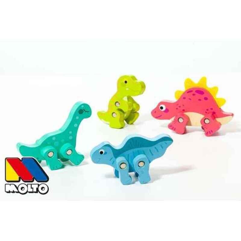 Figuurikesed Moltó Dino (4 pcs) hind ja info | Imikute mänguasjad | kaup24.ee