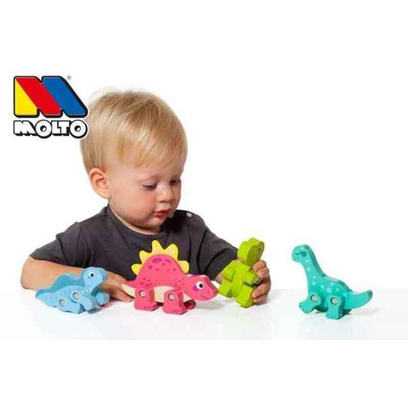 Figuurikesed Moltó Dino (4 pcs) hind ja info | Imikute mänguasjad | kaup24.ee