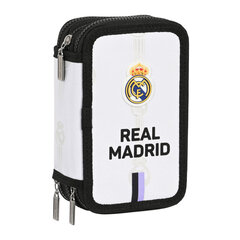 Kolmepoolne pinal Real Madrid C.F. Must Valge (12.5 x 19.5 x 5.5 cm) (36 Tükid, osad) hind ja info | Pinalid | kaup24.ee