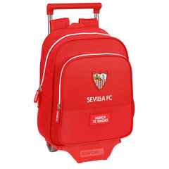 Ratastega koolikott Sevilla Fútbol Club Punane (28 x 34 x 10 cm) цена и информация | Школьные рюкзаки, спортивные сумки | kaup24.ee