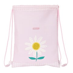 Сумка-рюкзак на веревках Safta Flor, 26 x 34 x 1 см цена и информация | Школьные рюкзаки, спортивные сумки | kaup24.ee