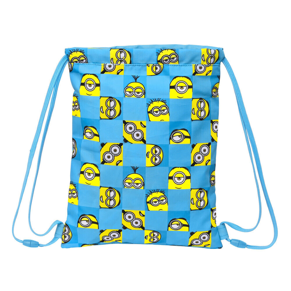 Paeltega kingikott Minions Minionstatic Sinine (26 x 34 x 1 cm) hind ja info | Koolikotid, sussikotid | kaup24.ee