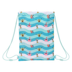 Сумка-рюкзак на веревках Spongebob Stay positive, синяя / белая, 26 x 34 x 1 см цена и информация | Школьные рюкзаки, спортивные сумки | kaup24.ee