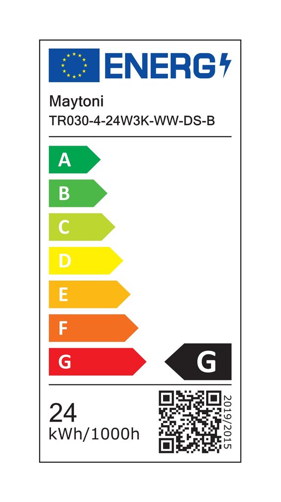 Maytoni Technical Track Lighting Basis TR030-4-24W3K-WW-DS-B Must цена и информация | Süvistatavad ja LED valgustid | kaup24.ee