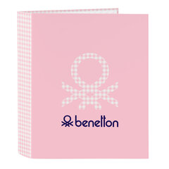 Папка-регистратор Benetton Vichy, розовая A4 (27 x 33 x 6 см) цена и информация | Смягчает воду и защищает Вашу посудомоечную машину от извести. | kaup24.ee