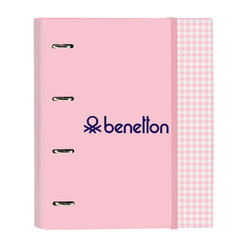 Папка-регистратор Benetton Vichy A4, розовая (27 x 32 x 3.5 см) цена и информация | Смягчает воду и защищает Вашу посудомоечную машину от извести. | kaup24.ee
