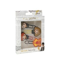 Klamber Harry Potter 4 Ühikut Kumm Plastmass hind ja info | Kirjatarbed | kaup24.ee