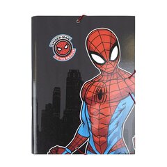 Kaust Spiderman A4 Must (24 x 34 x 4 cm) hind ja info | Kirjatarbed | kaup24.ee