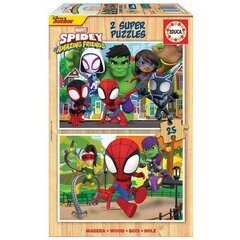 Pusle Educa Spidey &amp; His Amazing Friends (2 x 25 pcs) hind ja info | Pusled | kaup24.ee