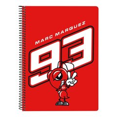 Sõrmuste Raamat Marc Marquez Punane Must A5 цена и информация | Канцелярские товары | kaup24.ee