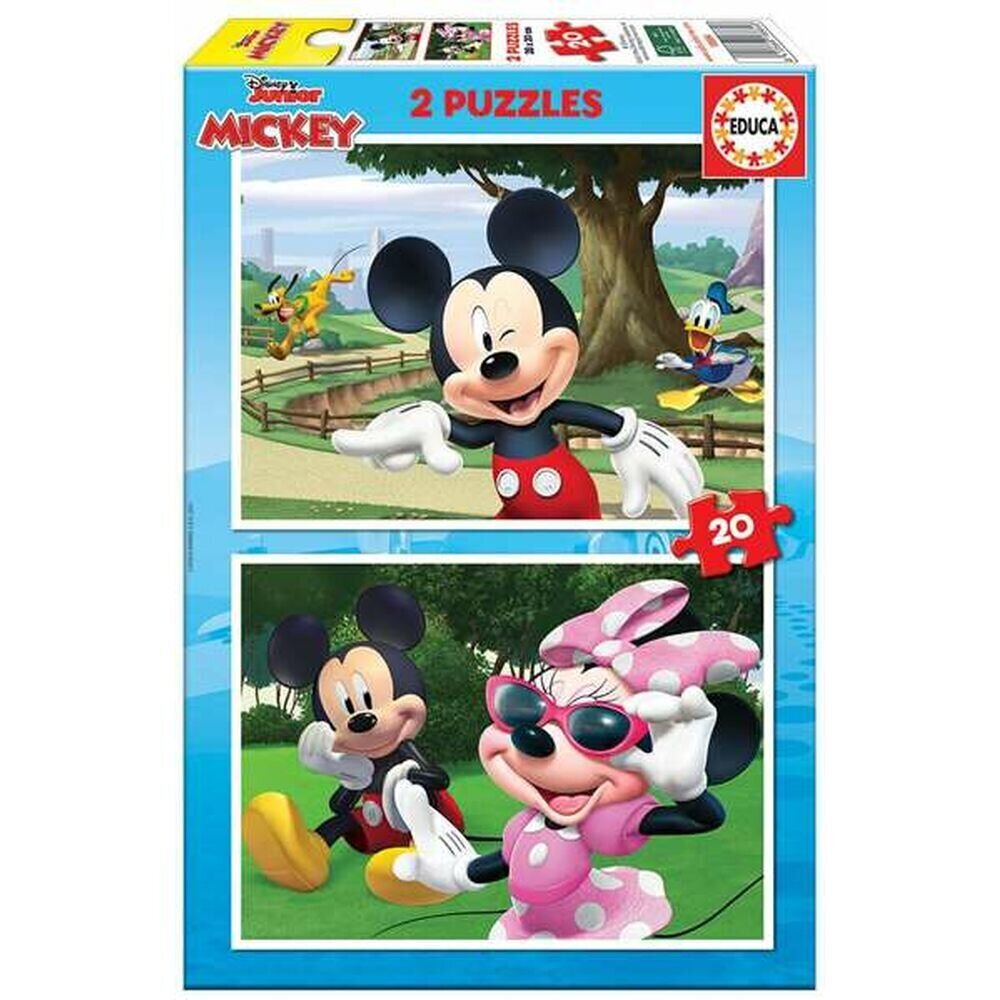 Pusle Educa Mickey &amp; Friends (2 x 20 pcs) hind ja info | Arendavad mänguasjad | kaup24.ee