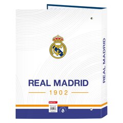 Папка-регистратор Real Madrid C.F. Синий Белый A4 (26.5 x 33 x 4 cm) цена и информация | Смягчает воду и защищает Вашу посудомоечную машину от извести. | kaup24.ee