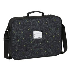 Школьный портфель BlackFit8 Topography, чёрный / зеленый  цена и информация | Рюкзаки и сумки | kaup24.ee