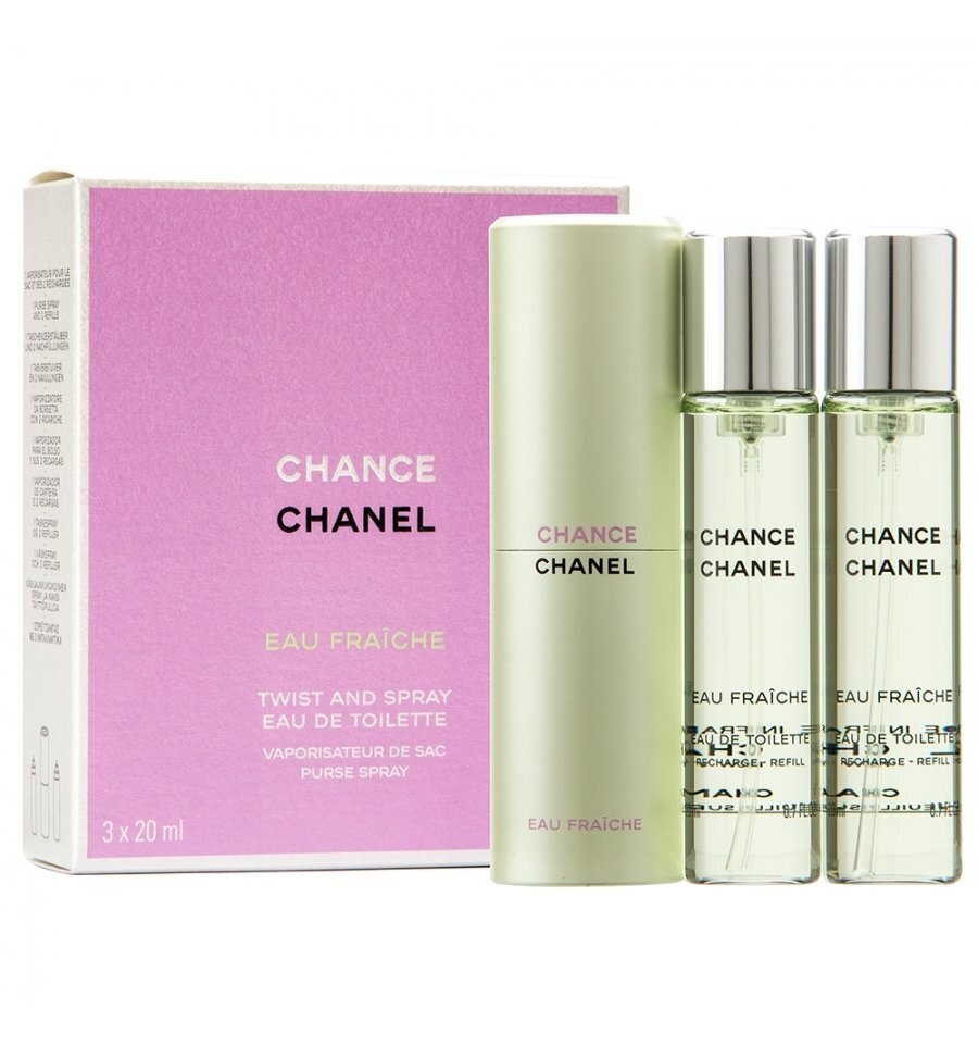 Tualettvesi Chanel Chance Eau Fraiche EDT naistele, 3 x 20 ml цена и информация | Naiste parfüümid | kaup24.ee