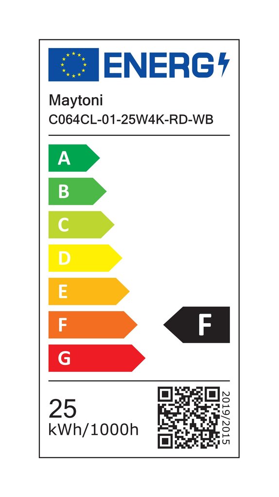 Maytoni Tehniline laevalgusti Alfa LED C064CL-01-25W4K-RD-WB Valge ja must цена и информация | Laelambid | kaup24.ee