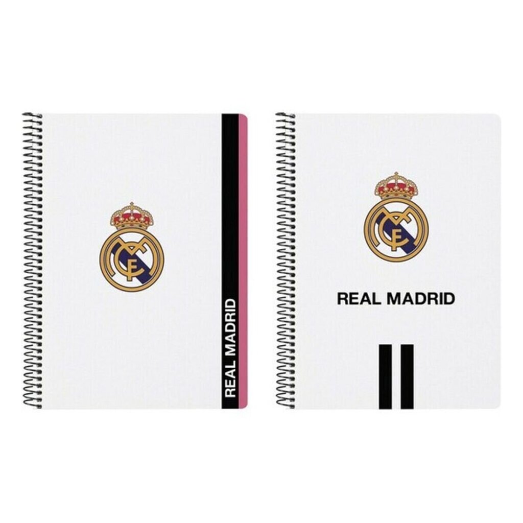 Sõrmuste Raamat Real Madrid C.F. Valge Must A5 цена и информация | Kirjatarbed | kaup24.ee