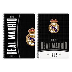 Sõrmuste Raamat Real Madrid C.F. Must A4 цена и информация | Канцелярские товары | kaup24.ee