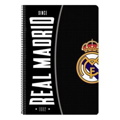 Sõrmuste Raamat Real Madrid C.F. Must A4 цена и информация | Канцелярские товары | kaup24.ee