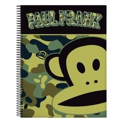 Записная книга на пружине Paul Frank Чёрный A4 цена и информация | Канцелярские товары | kaup24.ee