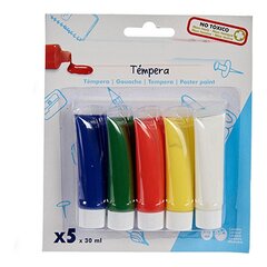 Komplekt Tempera 5 värvi (5 pcs) hind ja info | Kunstitarbed, voolimise tarvikud | kaup24.ee